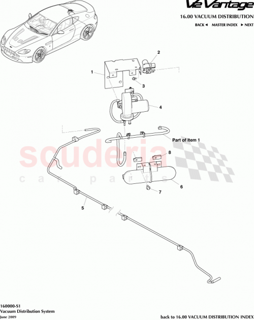 Part Diagram for Aston Martin 4G43-2C529-BC