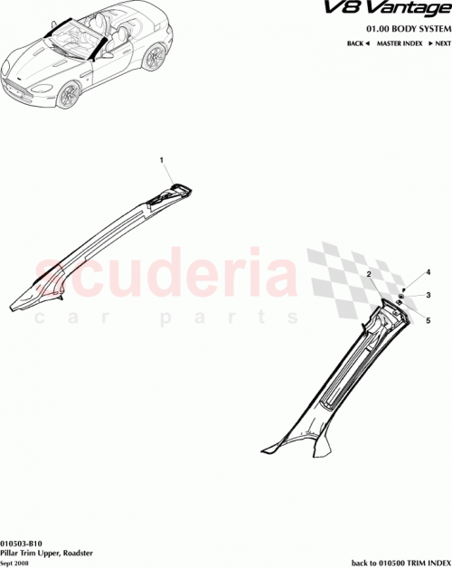 Part Diagram for Aston Martin 6G33L025B39ACW