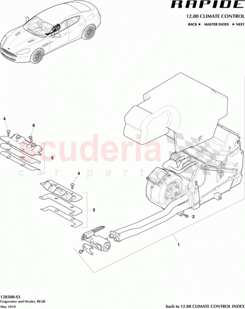 Part Diagram for Aston Martin AD43-112D10-BA