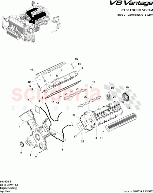 Part Diagram for Aston Martin 6G430310029