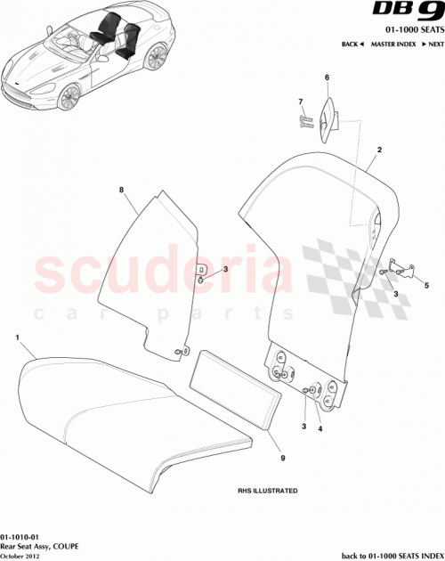 Part Diagram for Aston Martin CG43-60081-AAW