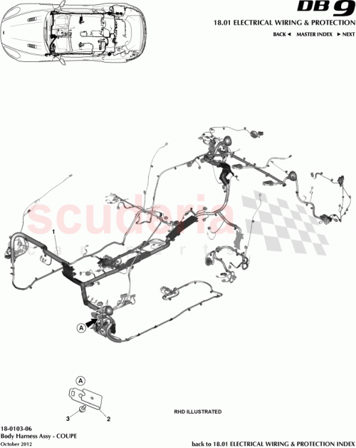 Part Diagram for Aston Martin 4G43-14N003-CG