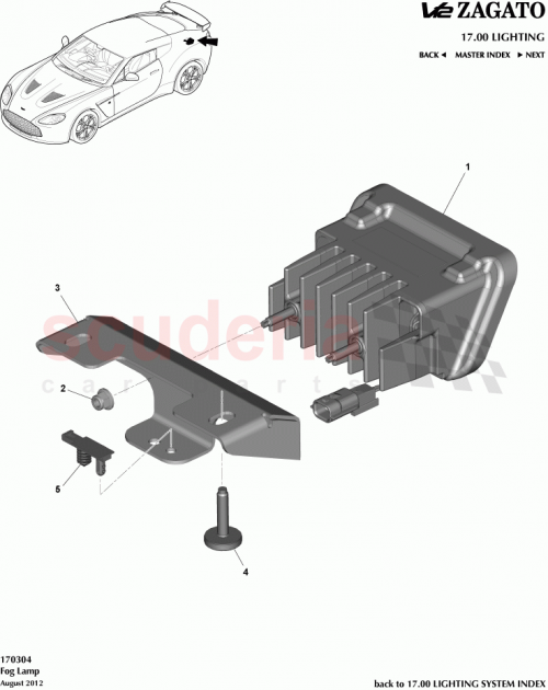 Part Diagram for Aston Martin AY93-15200-AA