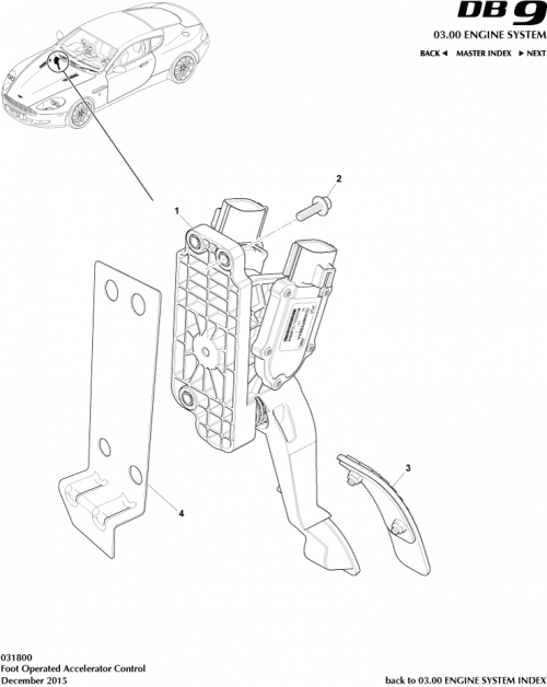 Part Diagram for Aston Martin 8D33-9F836-CA