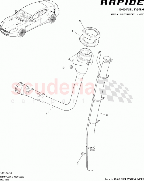 Part Diagram for Aston Martin AD43-9034-AD