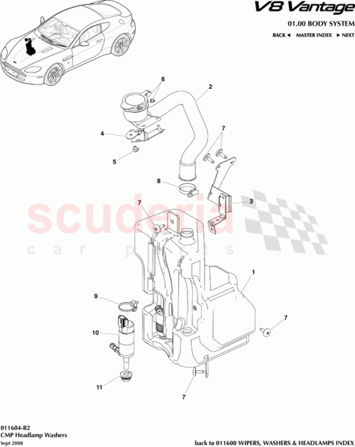 Part Diagram for Aston Martin 4G4313K175AA