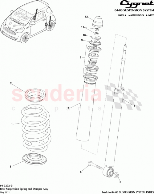 Part Diagram for Aston Martin 48755-0D070