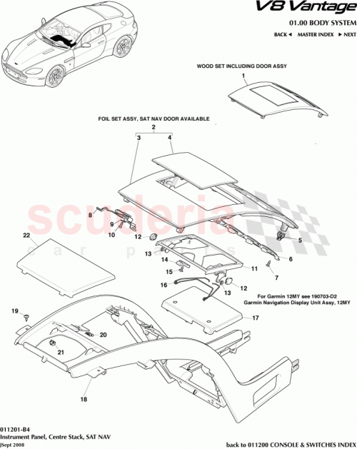 Part Diagram for Aston Martin 6G33-045G37-CAW