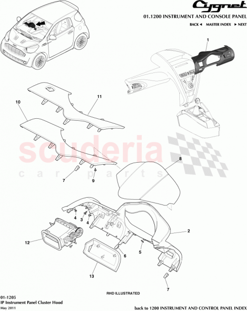 Part Diagram for Aston Martin AY2Y-C044K00-ACW