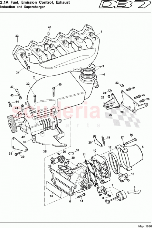 Part Diagram for Aston Martin 08-84457