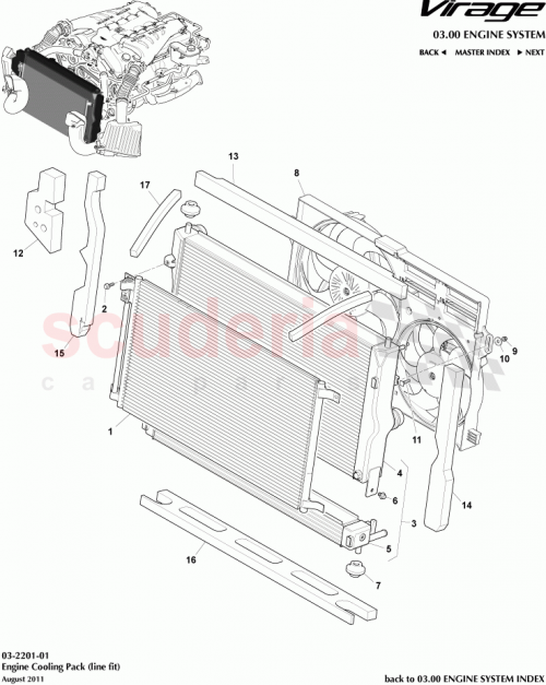 Part Diagram for Aston Martin CG43-F8B171-AA