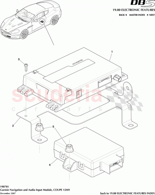 Part Diagram for Aston Martin CG43-10E887-BH