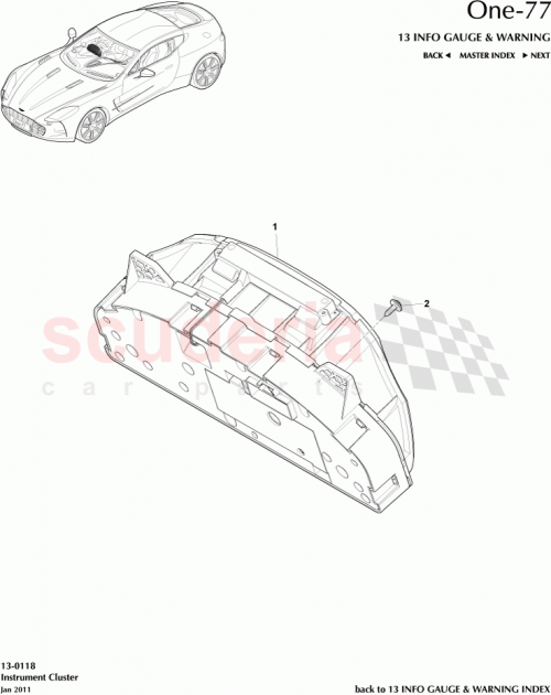 Part Diagram for Aston Martin AY93-10849-DA