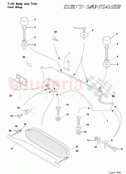 Part Diagram for Aston Martin 32-85306