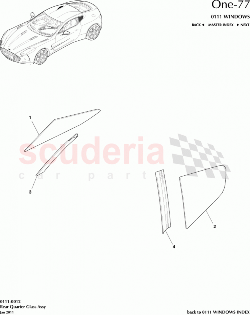 Part Diagram for Aston Martin DBY00389-A