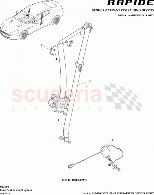 Part Diagram for Aston Martin AD43-611B71-BFW