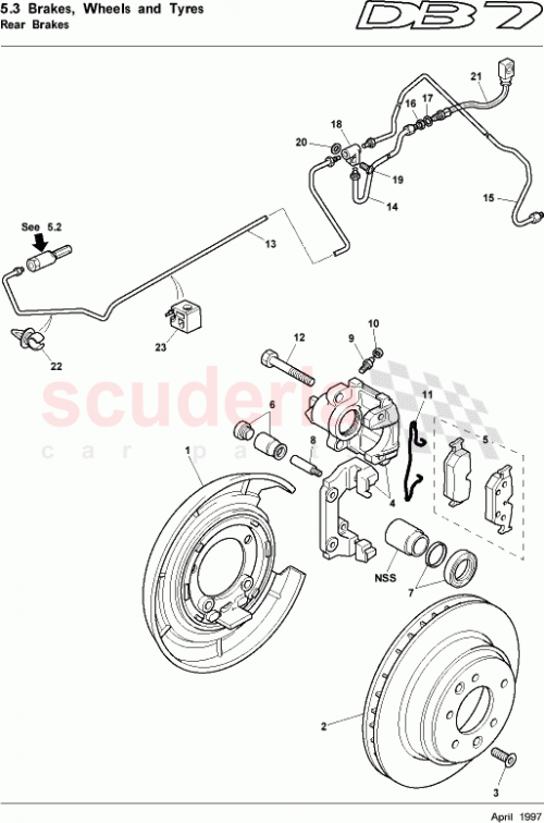 Part Diagram for Aston Martin 697651