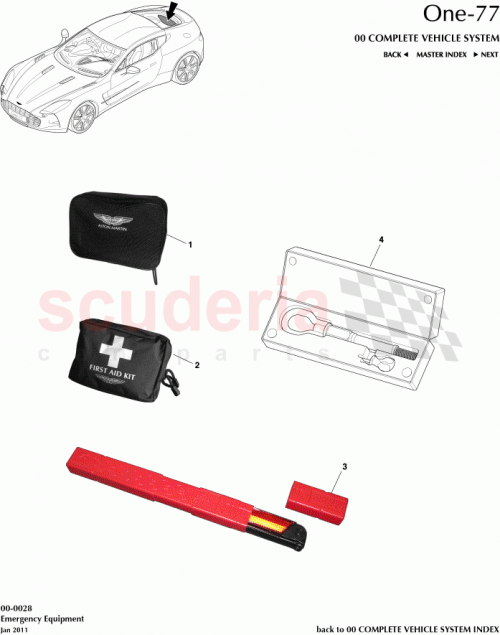 Part Diagram for Aston Martin 12023-09-8090-AG