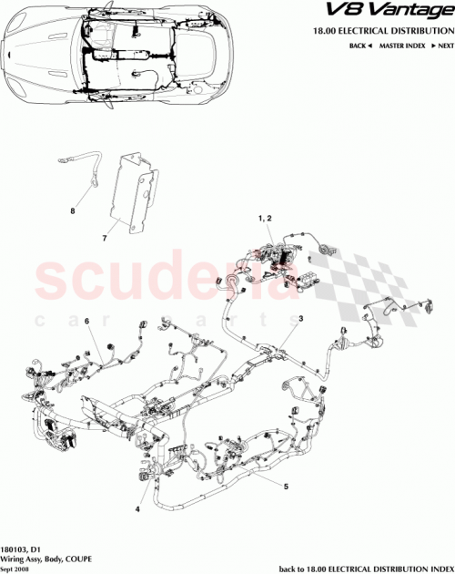 Part Diagram for Aston Martin 8G33-14631-AB
