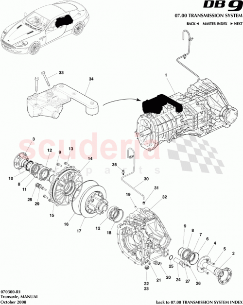 Part Diagram for Aston Martin 6G33-75106-AA/S