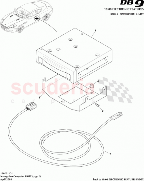 Part Diagram for Aston Martin 9G43-10E887-DF