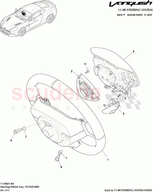 Part Diagram for Aston Martin CD33-3600-FBW