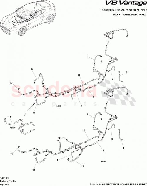 Part Diagram for Aston Martin AG3314B278JA