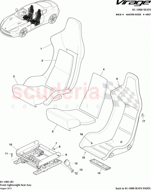 Part Diagram for Aston Martin CG4360050BAW
