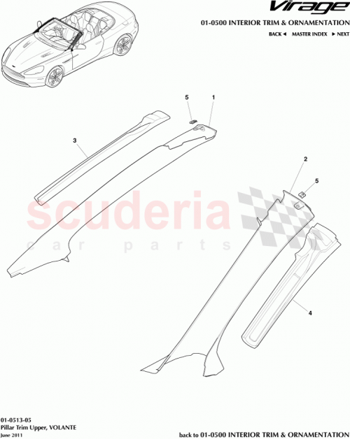 Part Diagram for Aston Martin 9G33-L40380-BA