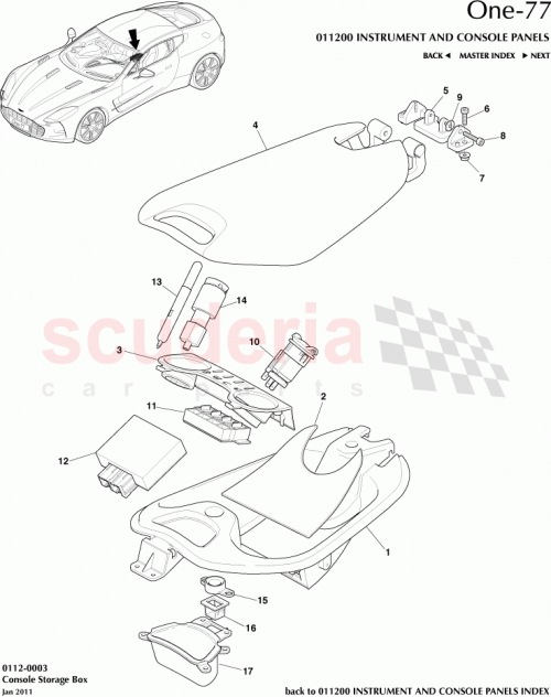 Part Diagram for Aston Martin 12023-14-6546-AA