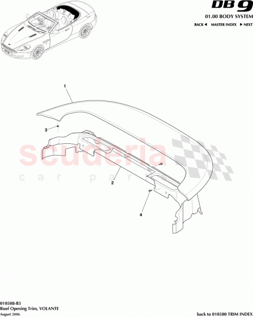 Part Diagram for Aston Martin 4G43-L1909-ABW