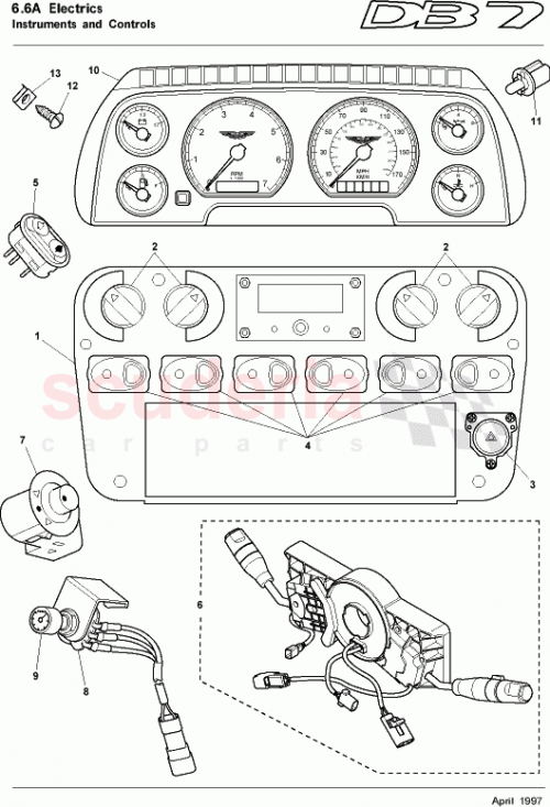 Part Diagram for Aston Martin 37-85227