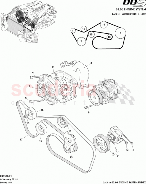 Part Diagram for Aston Martin 8G43-10A346-BA