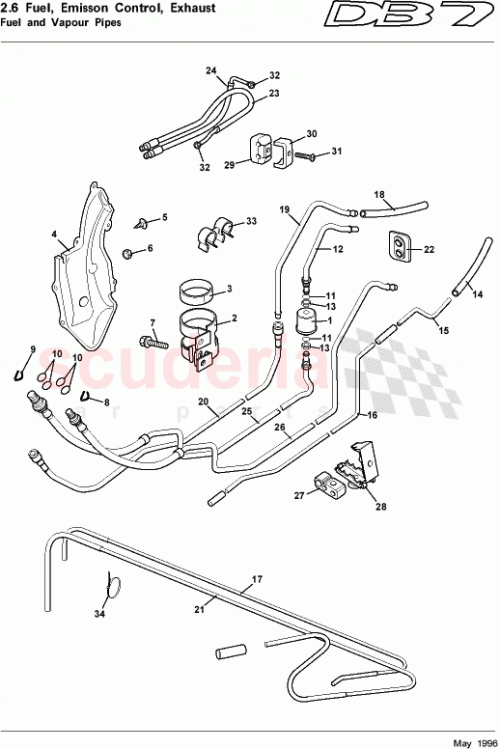 Part Diagram for Aston Martin 34-84251
