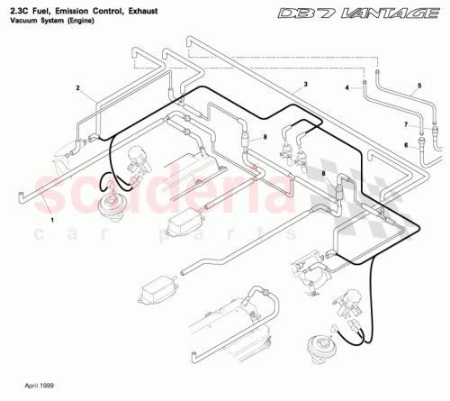 Part Diagram for Aston Martin 34-140006-AA