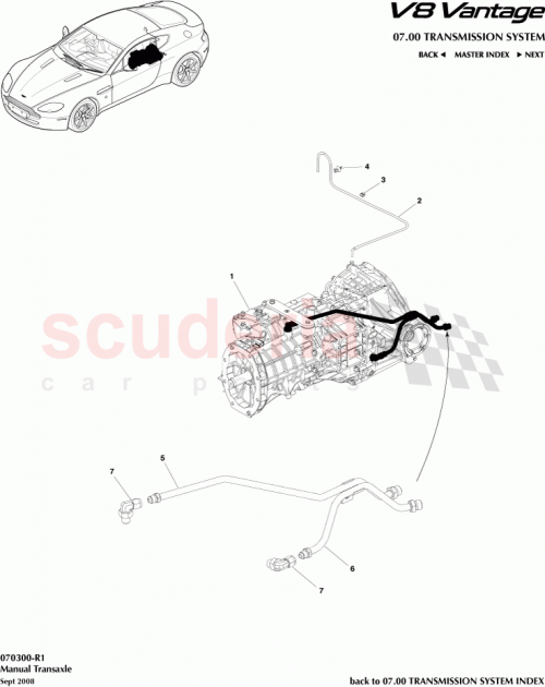 Part Diagram for Aston Martin 6G33-7002-AL
