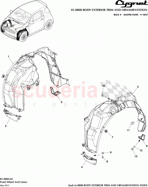 Part Diagram for Aston Martin 90467-07214