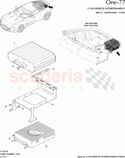 Part Diagram for Aston Martin AY93-18C808-AA