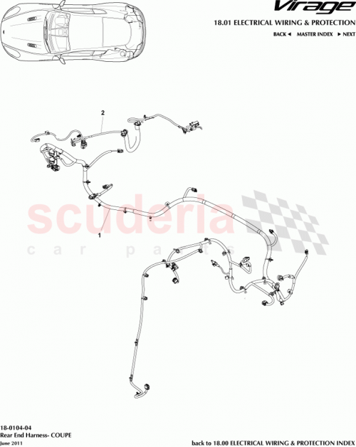 Part Diagram for Aston Martin CG43-15B484-AB