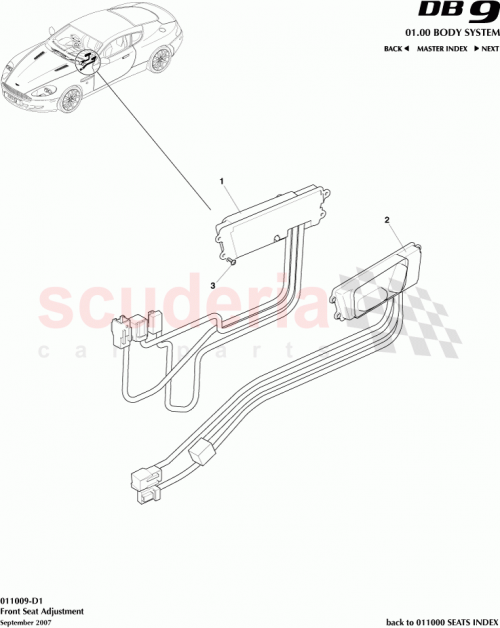 Part Diagram for Aston Martin 7G43-14A701-AC