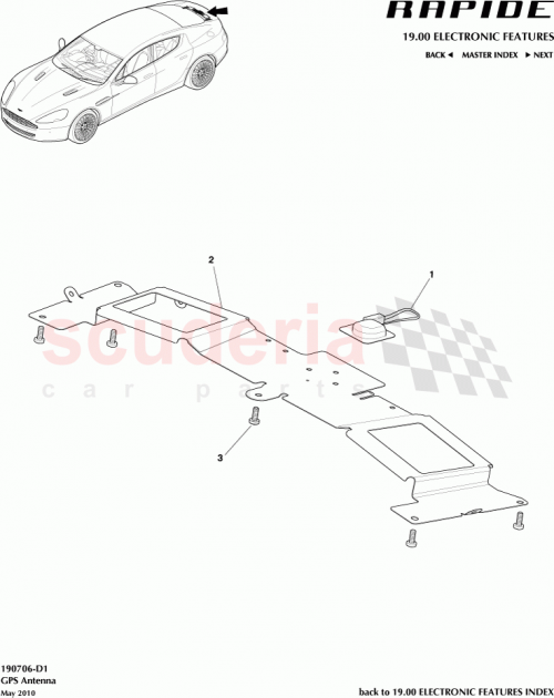 Part Diagram for Aston Martin AD4310E887BD