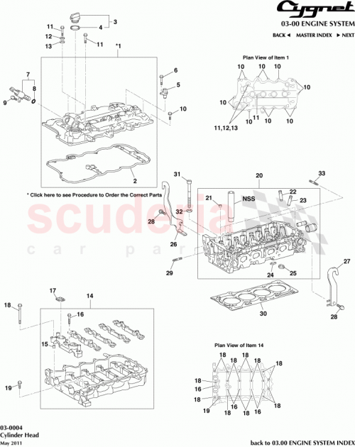 Part Diagram for Aston Martin 12281-47022