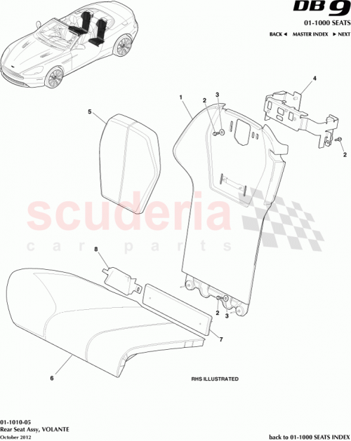 Part Diagram for Aston Martin CG43-L60033-AAW