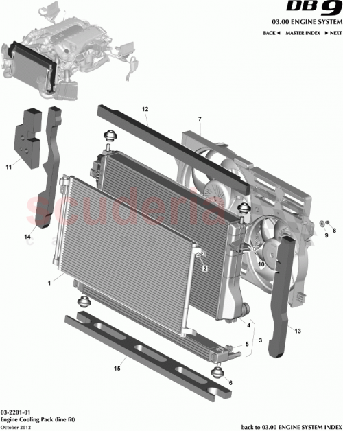 Part Diagram for Aston Martin CD33-8W000-BA
