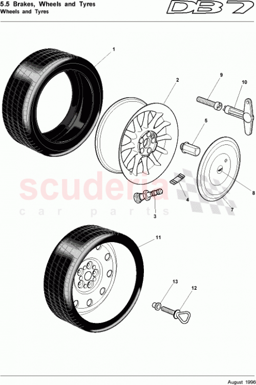 Part Diagram for Aston Martin 705623