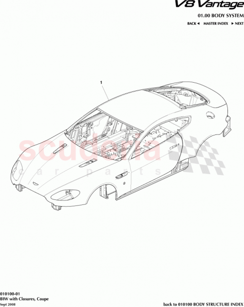 Part Diagram for Aston Martin AG33-20-10840