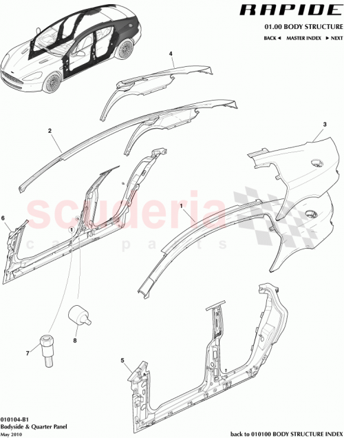 Part Diagram for Aston Martin AD43-F20412-AG