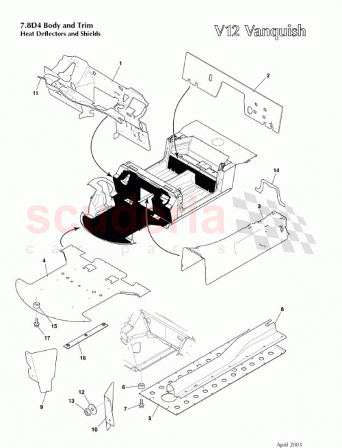Part Diagram for Aston Martin 1R12-104112-AB
