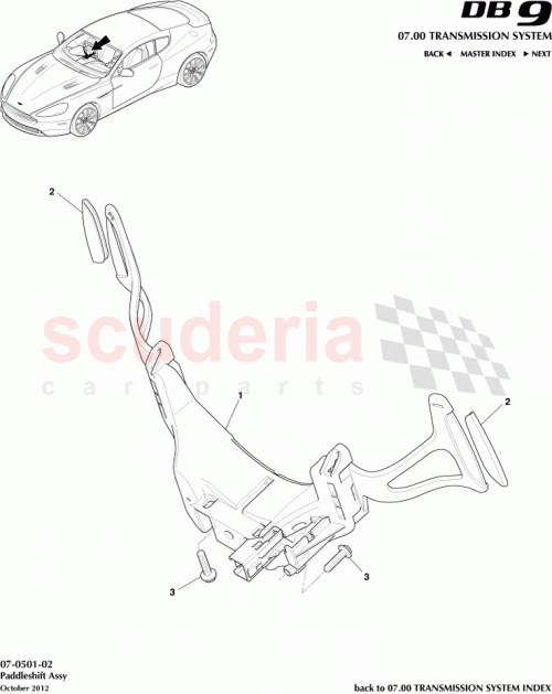 Part Diagram for Aston Martin AD43-83-10120