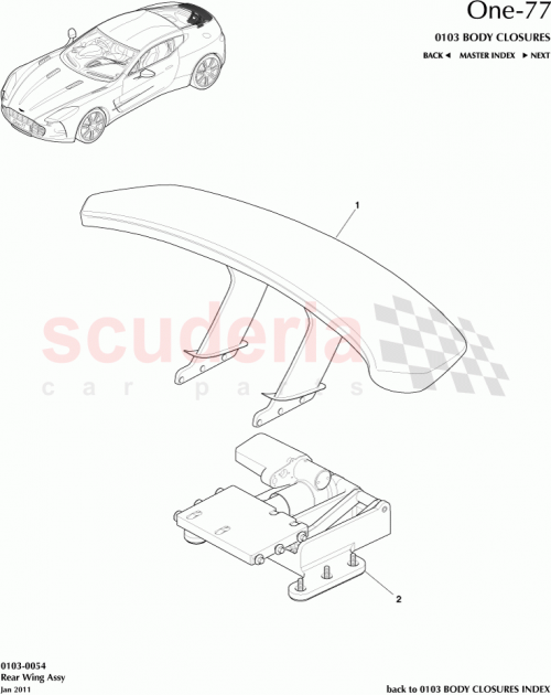 Part Diagram for Aston Martin 091928